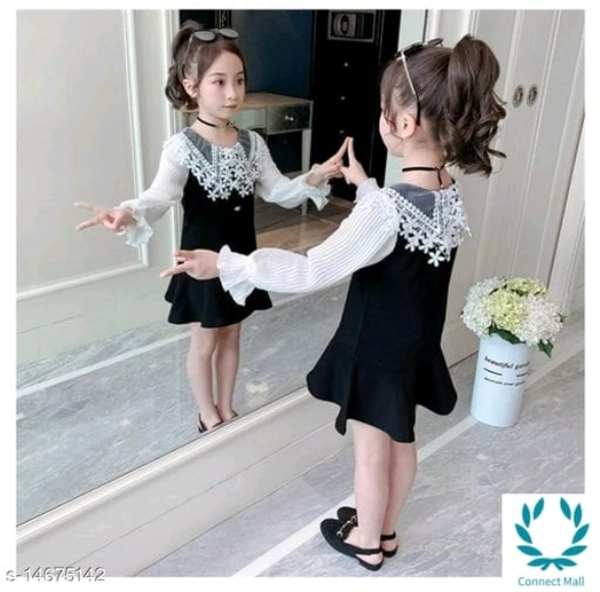 Princess Stylus Girls Frocks & Dresses - 18-24 Months, 1-2 Years, Black, Cotton Blend, MultiPack:1